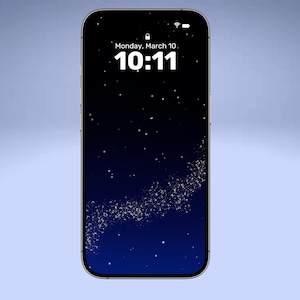 Starry Night Sky Phone Wallpaper, iPhone background, Night sky gradient, Stardust background, twinkling stars, cosmic, aesthetic lock screen