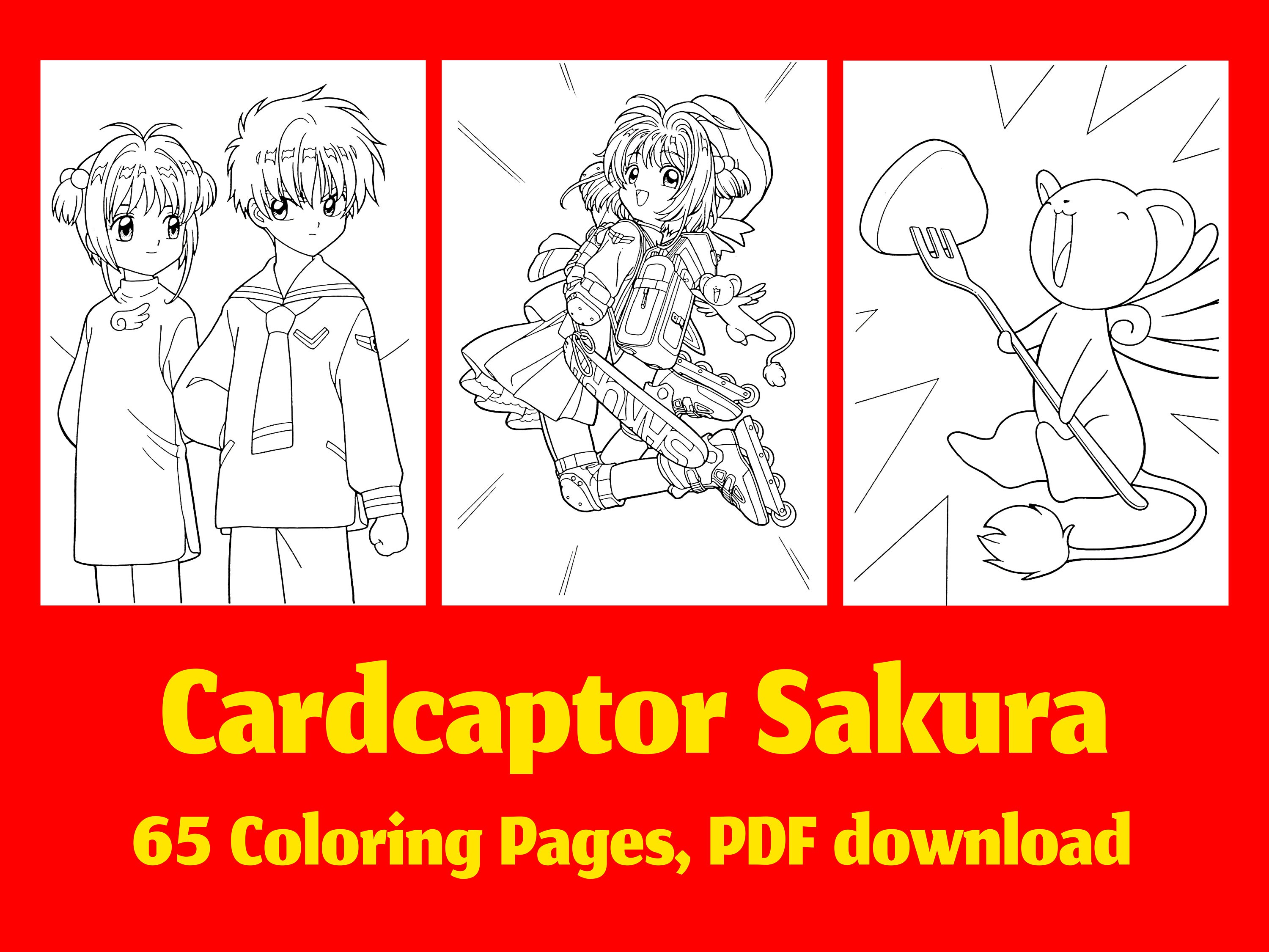 Cardcaptors Sakura 2 Coloring Page in 2023  Coloring pages, Cardcaptor  sakura, Coloring pages for kids
