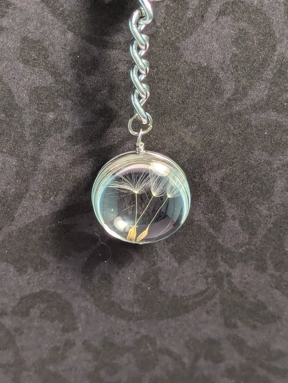 Dandelion Seed Keychain - Etsy