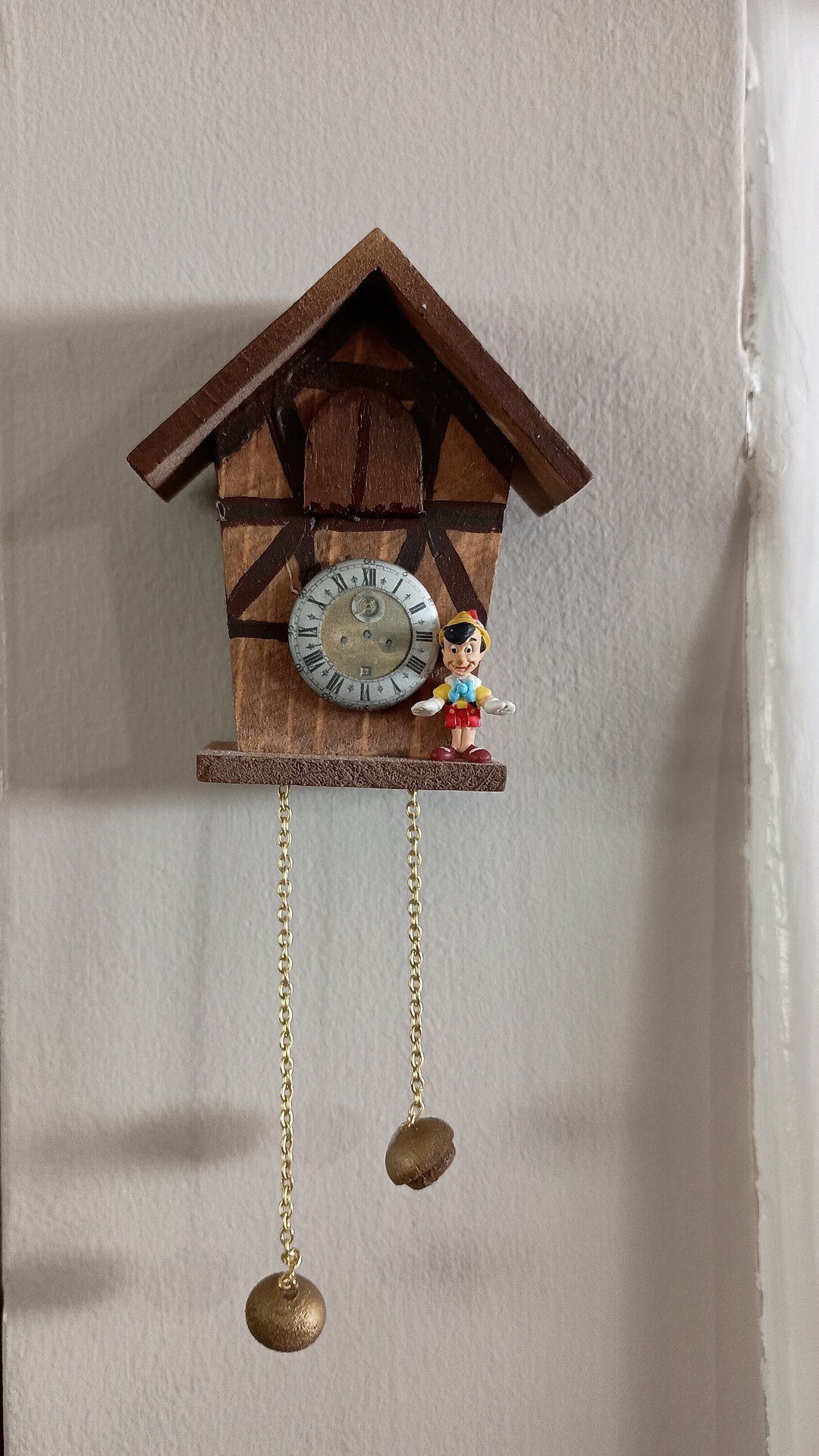 Cuckoo Clock Miniature Clock Pinocchio Art Fairytale Decor Etsy