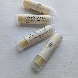 Beeswax Lip Balm | Natural Lip Balm | Unscented