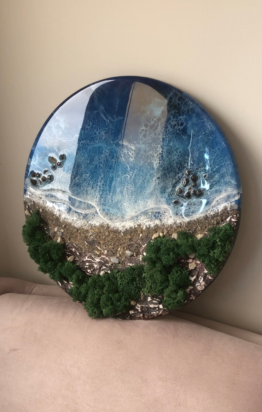 Custom Resin Ocean Art Resin Wall Decor Resin Painting With Ocean Waves ...