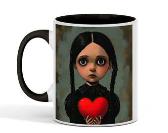 Dual Image Spooky Valentine's Day 11oz glossy ceramic mug | Microwave and Dishwasher Safe | Free Shipping