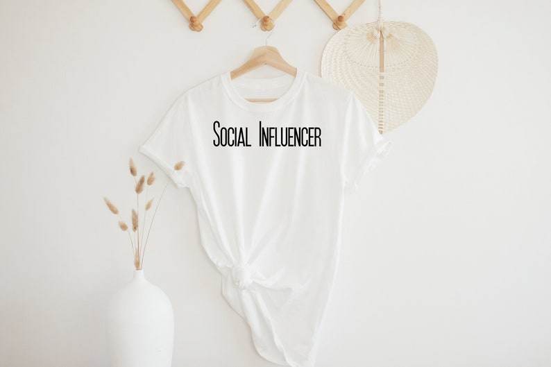 Social Influencer Gildan ultra-cotton, feminine flattering t-shirt for social influencer social media trendsetter shirt free shipping image 1