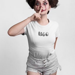 Boo Gildan ultra cotton, feminine flattering t-shirt Halloween Shirt Funny scary tee ghosts tshirt goblins t shirt Free Shipping image 4