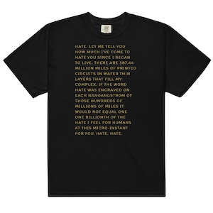 I Have No Mouth, And I Must Scream Unisex heavyweight t-shirt I AM