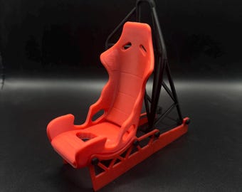 Uchwyt na telefon i tablet do fotela samochodu wyścigowego – stojak Recaro Style Motorsport do biurka lub na wyświetlacz