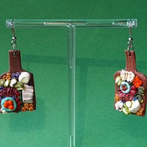 Homemade Charcuterie Board earrings
