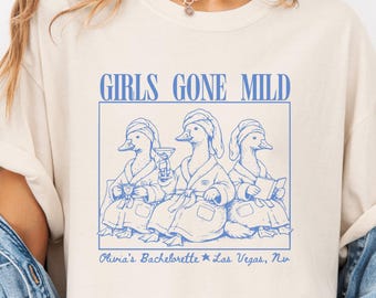 Custom Bachelorette Party Shirt, Girls Gone Mild Shirt, Goose Bachelorette Shirt, Bridesmaid Matching Shirts