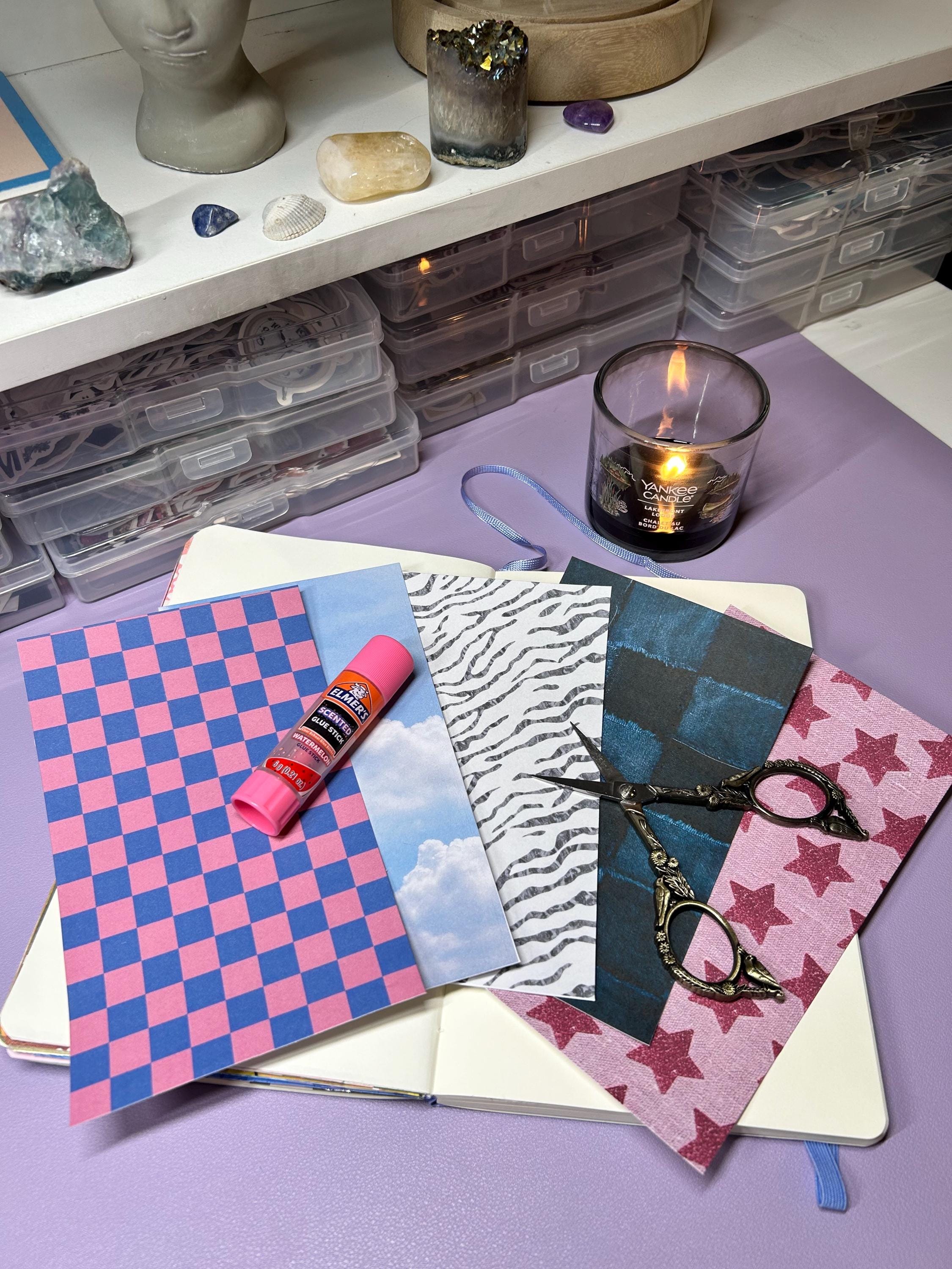 Patterned Sticker Paper Pad Dreamy Patterned Sticker Paper | 5 Pieces - Etsy