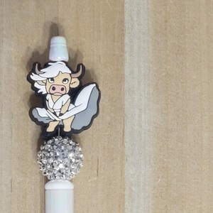 Moorilyn Cow Beaded Pen: Fun Desk Accessory