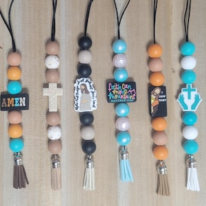 Op geloof geïnspireerde autobedel/achteruitkijkspiegelhanger – Inspirerend religieus decor