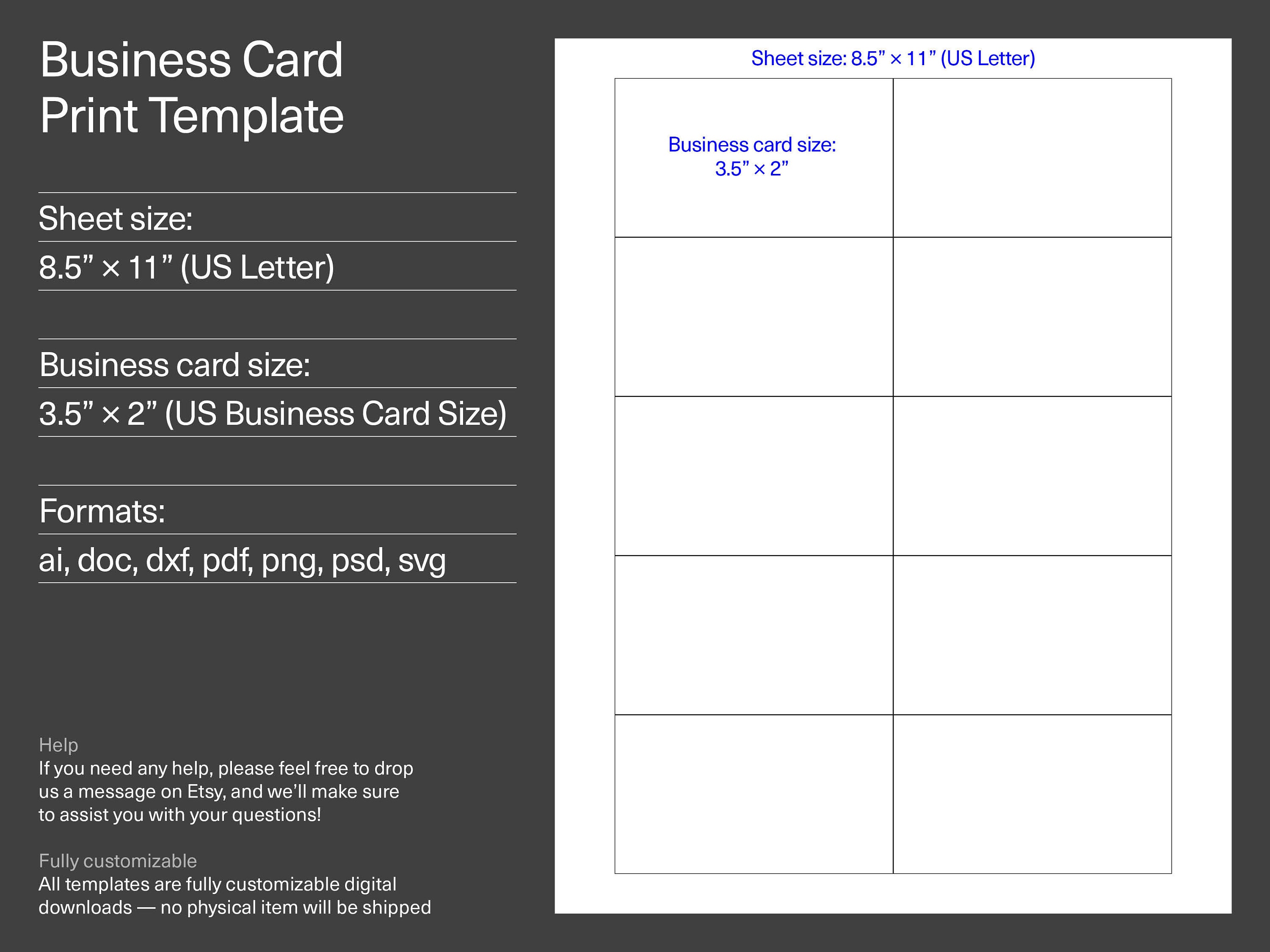 Drag and Drop Business Cards Template, Printable Business Cards, Canva  Templates, 2.5x3 Cards, 2.5x2.5 Square Cards Digital Download 