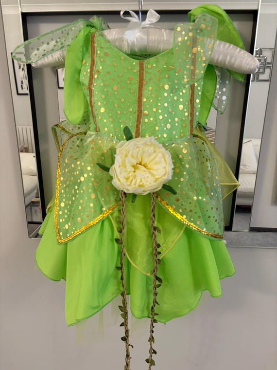 green sequin tinkerbell dress Little Adventures Pixie Tinkerbell Medium (3-5 yrs.) main image 0