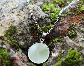 Witch’s Mirror Necklace Hexenspiegel – 20 mm Mirror Pendant for Protection and Reflection