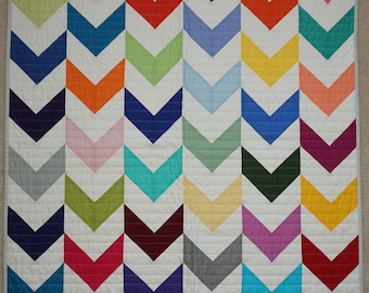 Colorful Chevron Quilt