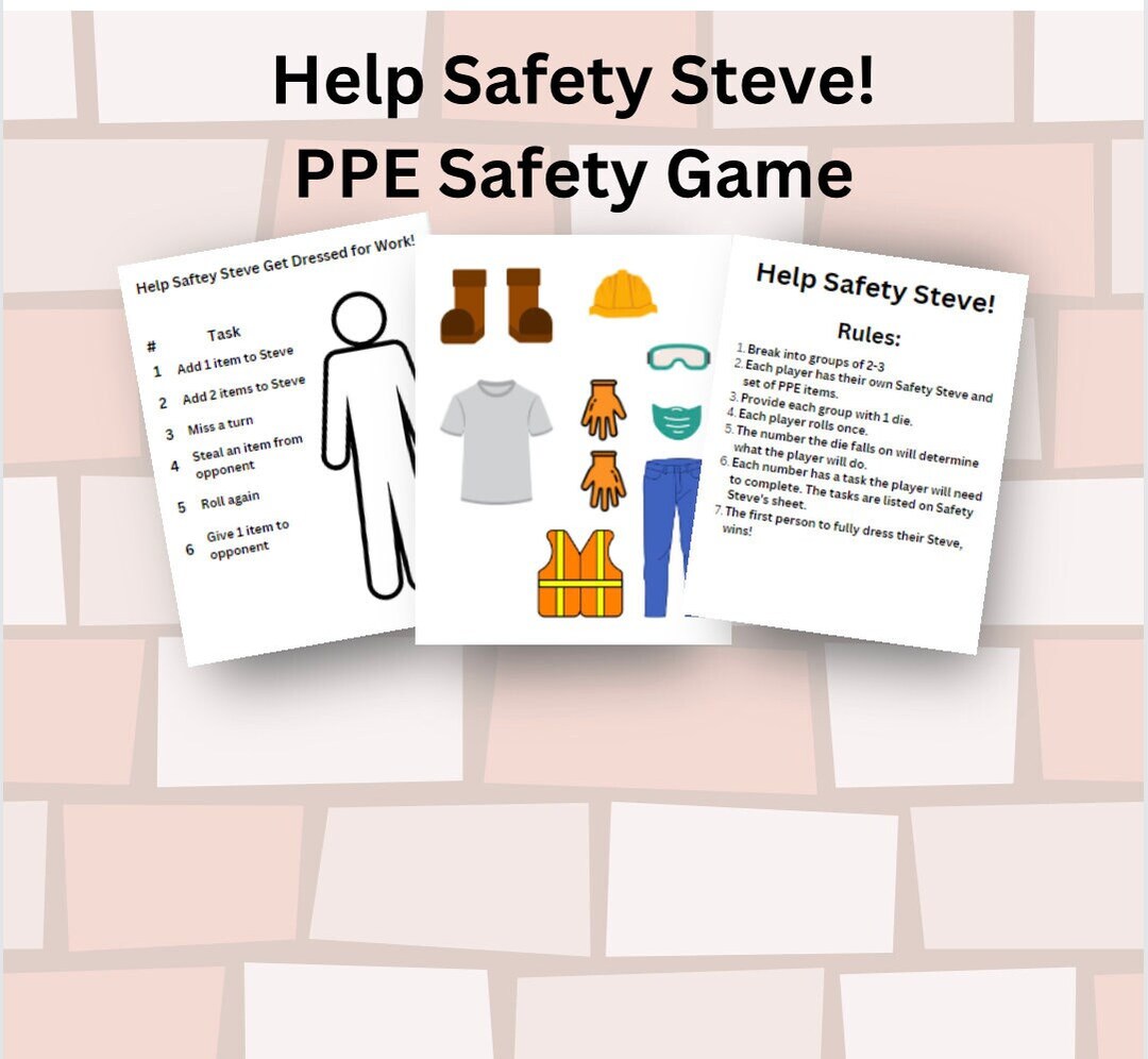 PPE Safety Board Game Card Game for School Dice Game Digital Etsy