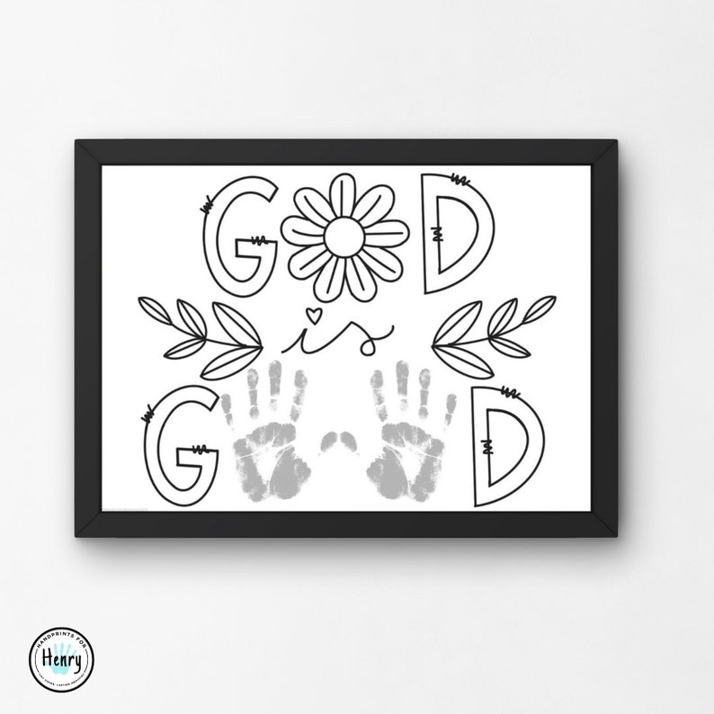 God is Good Handprint Bible School Craft Activity for Toddlers, Sunday ...
