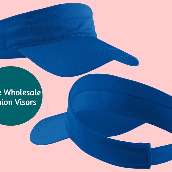 Plain Visor - Classic Style Sun Visor Hat - Adjustable Headband - Minimalist Headwear - Summer Accessory,  3-panel visor