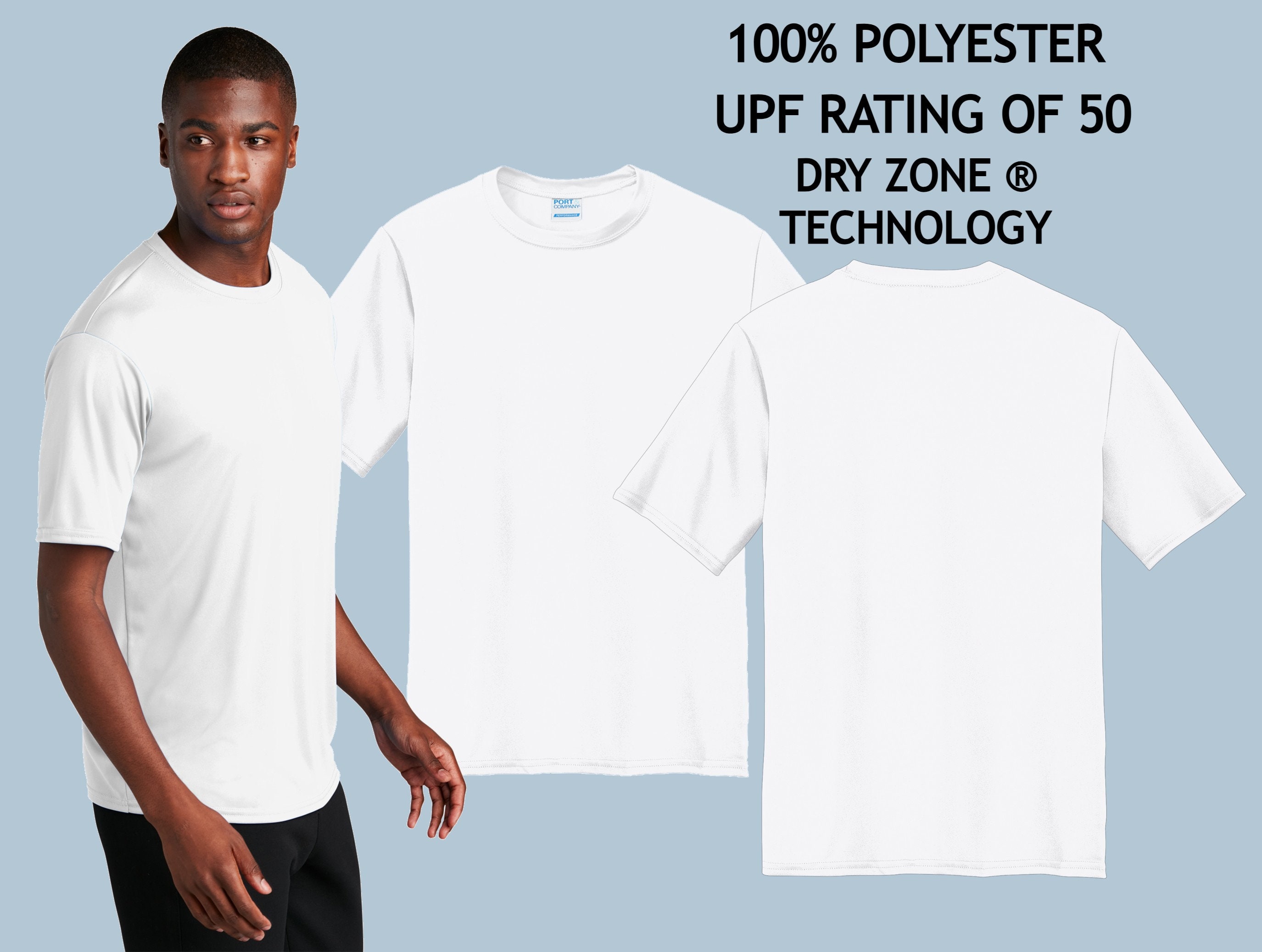 65% Polyester 35% Cotton Plain T-Shirt