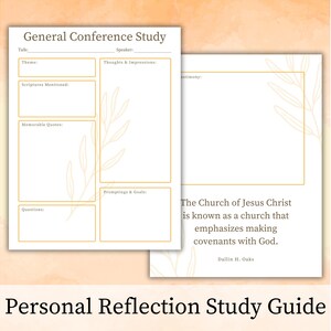 Covenants and Responsibilities - Dallin H. Oaks, Journal Edition Packet, General Conference ...