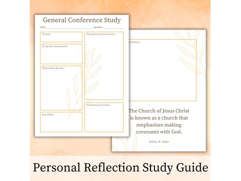 Covenants and Responsibilities - Dallin H. Oaks, Journal Edition Packet, General Conference ...