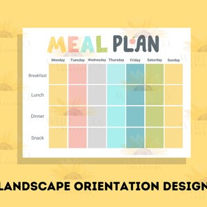 Printable Weekly Meal Planner 7 Day Menu Planner Meal Prep - Etsy