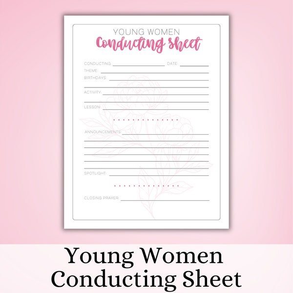 Latter Day Saint Young Women's Binder - Etsy