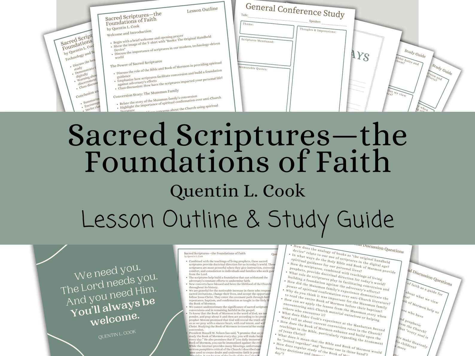 Sacred Scriptures—the Foundations of Faith - Quentin L. Cook, Lesson ...