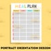 Printable Weekly Meal Planner 7 Day Menu Planner Meal Prep - Etsy
