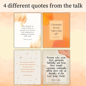 Covenants and Responsibilities - Dallin H. Oaks, Journal Edition Packet, General Conference ...