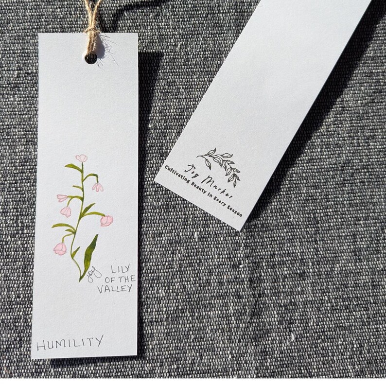 Spring Flower Bookmarks, Set of Four - Etsy