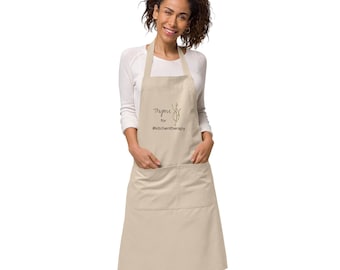 Thyme for #kitchentherapy, Organic cotton apron