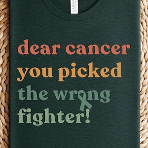 Lieber KREBS, du hast dich für den falschen Kämpfer entschieden, Hündin Shirt, Cancer Awareness Sweatshirt, Brustkrebs Unterstützung Sweatshirt, Gesundheitsbewusstsein