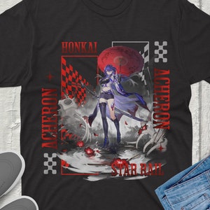 Acheron Honkai Star Rail T-Shirt Vintage Streetwear anime Apparel fanmerch Merchandise Perfect gift for Anime Fans and Gamers