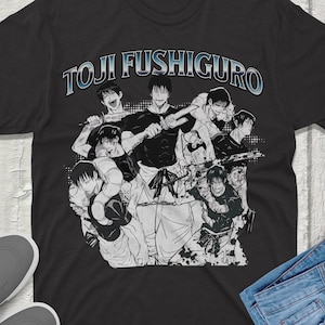 Toji Fushiguro Jujutsu Kaisen T-Shirt Vintage Streetwear Premium Quality Apparel Featuring Your Favorite Characters! Perfect for Anime Fans!