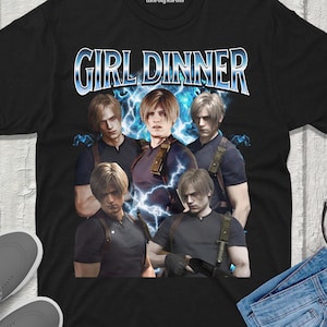 Leon S. Kennedy Bootleg T-Shirt Vintage Streetwear Bekleidung fanmerch Unisex Merchandise Perfekt für Gaming Fans Gaming Shirt