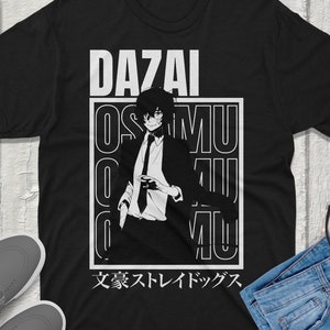 Dazai Bungou Stray Dogs T-Shirt Anime Vintage Streetwear Premium Quality Apparel Featuring Your Favorite Characters Perfect for Anime Fans