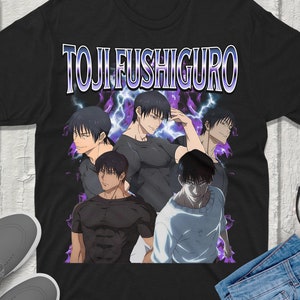 Toji Fushiguro Jujutsu Kaisen T-Shirt Vintage Streetwear Premium Quality Apparel fanmerch JJK Merchandise Perfect for Anime Fans jjk shirt