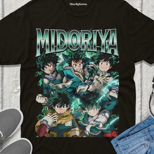 Izuku Midoriya My Hero Academia TShirt Unisex Vintage Streetwear MHA Shirt Anime Apparel fanmerch MHA Merchandise Perfect Anime Gift for Him