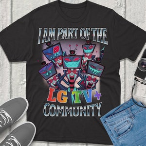 T-shirt Vox LG TV+ Hazbin Hotel: abbigliamento elegante e alla moda con i tuoi personaggi preferiti! Tessuto di alta qualità Regalo perfetto per i fan!