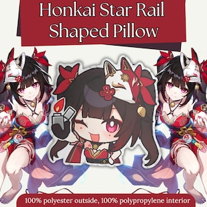 Sparkle Honkai Star Rail Shaped Pillow Cute Anime Pillow Plushie: Adorable & Comfortable Featuring your Favorite Characters!