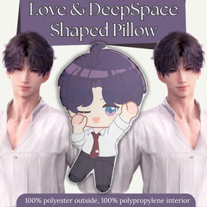 Rafayel Love and Deepspace Shaped Pillows lads Cute Anime Pillow Plushie: Adorable & Comfortable Featuring your Favorite Characters!
