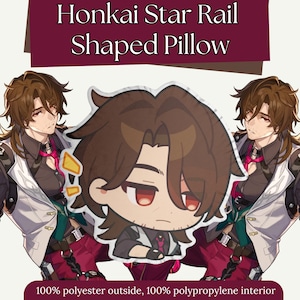 Gallagher Honkai Star Rail Shaped Pillow Cute Anime Pillow Plushie: Adorable & Comfortable Featuring your Favorite Characters!