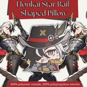 Boothill Honkai Star Rail Shaped Pillow Cute Anime Pillow Plushie: Adorable & Comfortable Featuring your Favorite Characters!