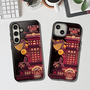 Hazbin Hotel Tough Phone case Devilishly Durable Protection aesthetic design (iPhone 15, Google pixel 8, Samsung S24)