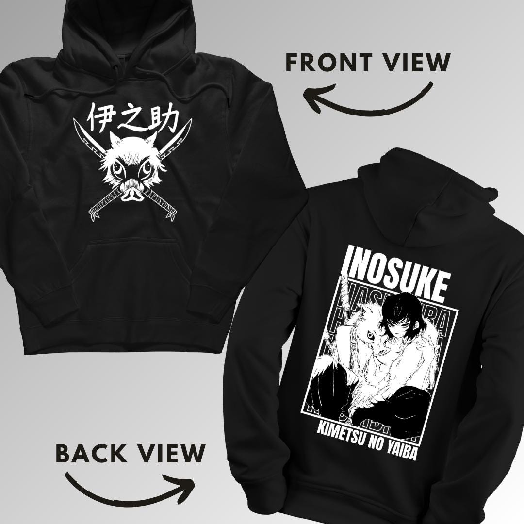 Inosuke Hashibira Kimetsu No Yaiba Demon Slayer Hoodie Anime