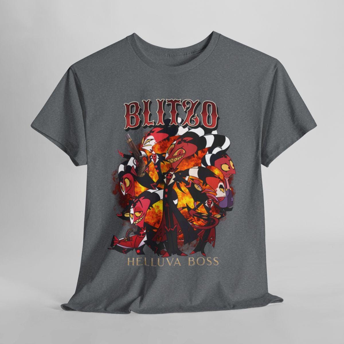 HELLUVA BOSS ヘルヴァボス　スケッチピンボード　Tシャツ Helluva Boss Hazbin Hotel T-shirt / 100% Cotton Tee / Men's