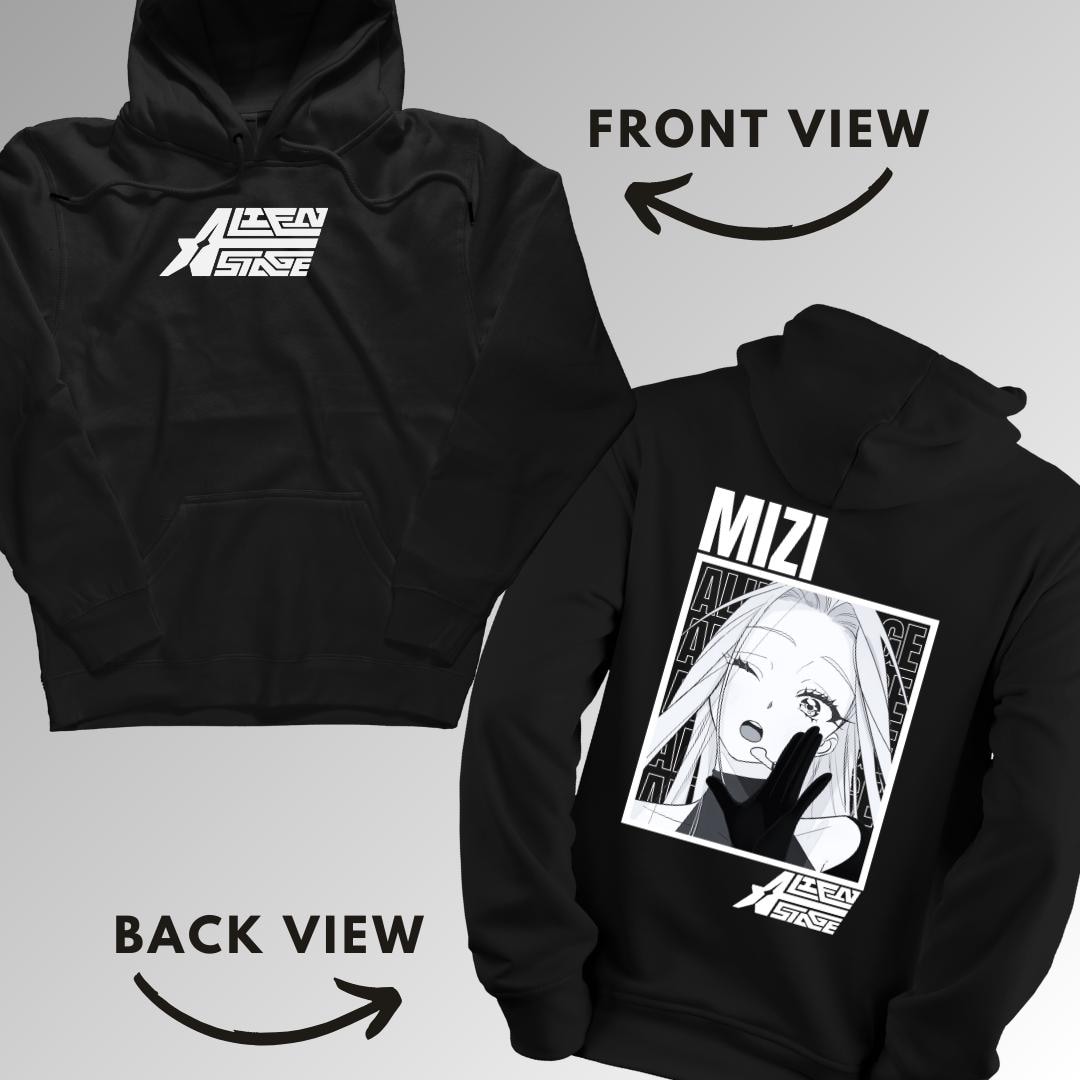 Mizi Alien Stage Unisex Hoodie Vintage Streetwear Hooded
