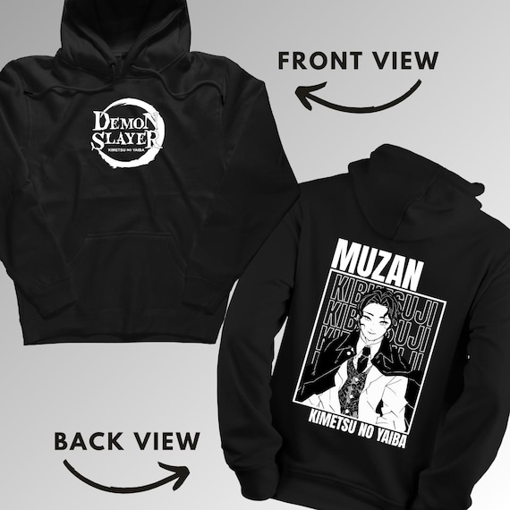 Muzan Kibutsuji Kimetsu No Yaiba Demon Slayer Hoodie Anime Sweatshirt Trendy Manga Clothing Anime Merchandise Unisex Casual Wear Etsy